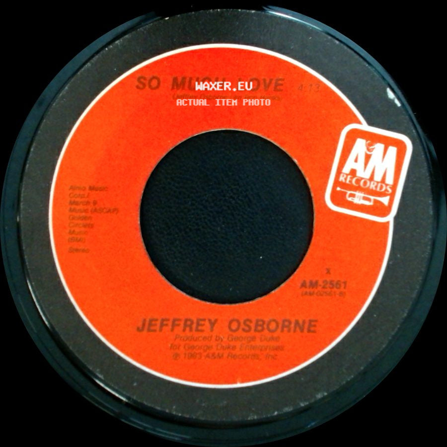 Jeffrey Osborne - So Much Love / Don't You Get So Mad side A