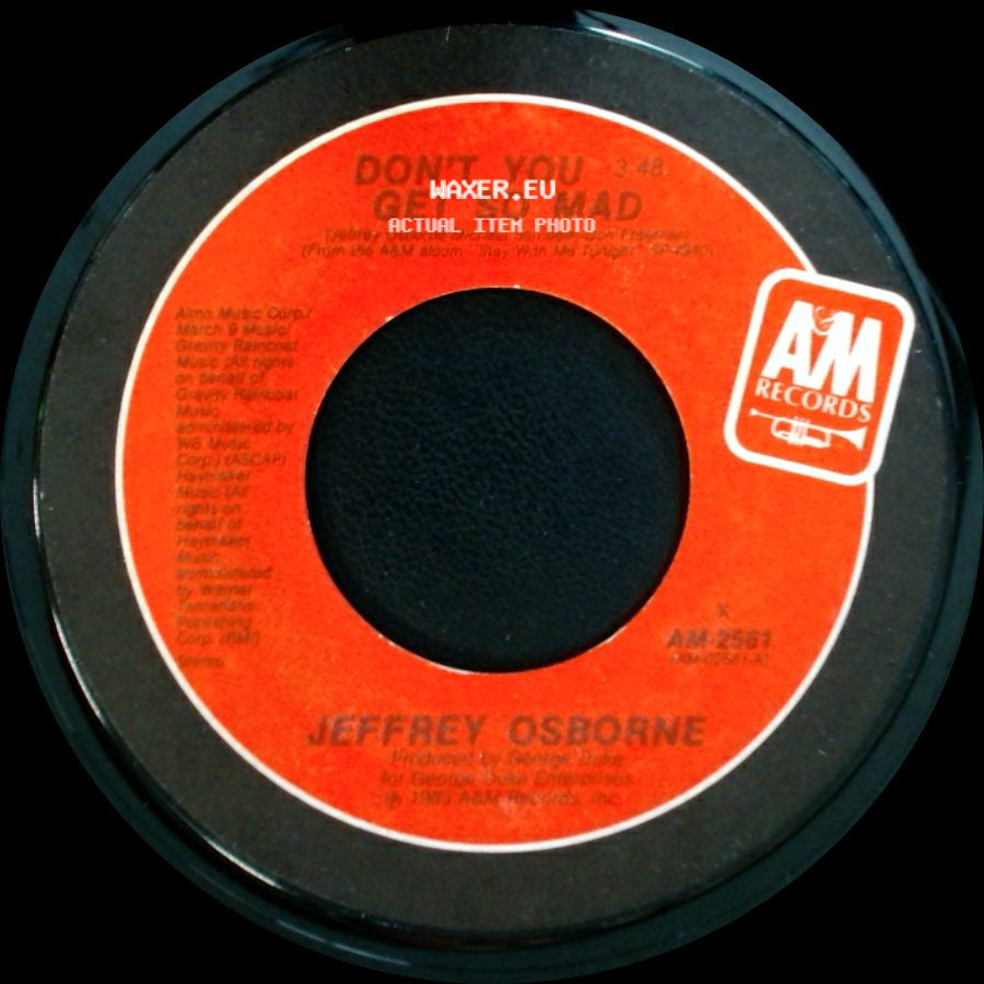 Jeffrey Osborne - So Much Love / Don't You Get So Mad side B