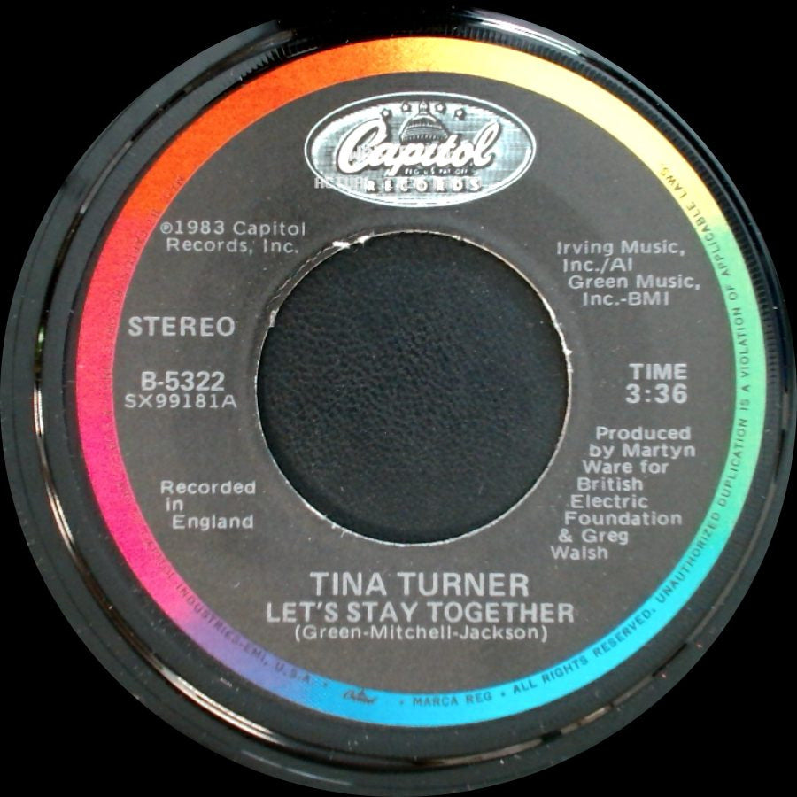 Tina Turner - I Wrote A Letter / Let's Stay Together side B