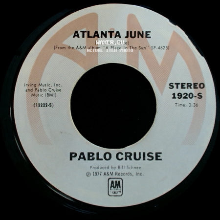 Pablo Cruise - Atlanta June / Whatcha Gonna Do? side A