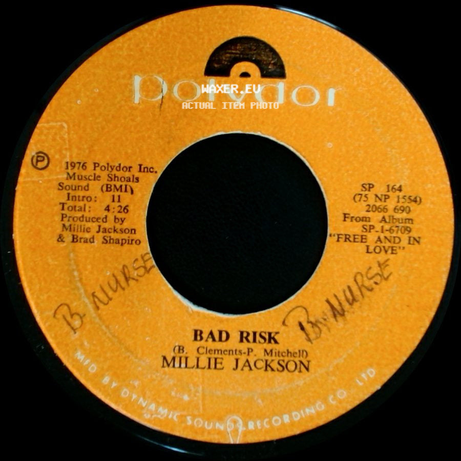 Millie Jackson - There You Are / Bad Risk side B