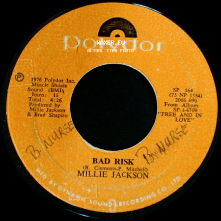 Millie Jackson - There You Are / Bad Risk side B