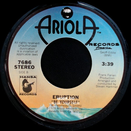 Eruption - I Can't Stand The Rain / Be Yourself side B