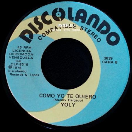 Yoly - Buenos Dias / Como Yo Te Quiero side B
