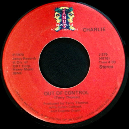 Charlie - Watching T. V. / Out Of Control side B