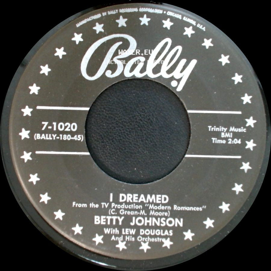 Betty Johnson - I Dreamed / If It's Wrong To Love You side A