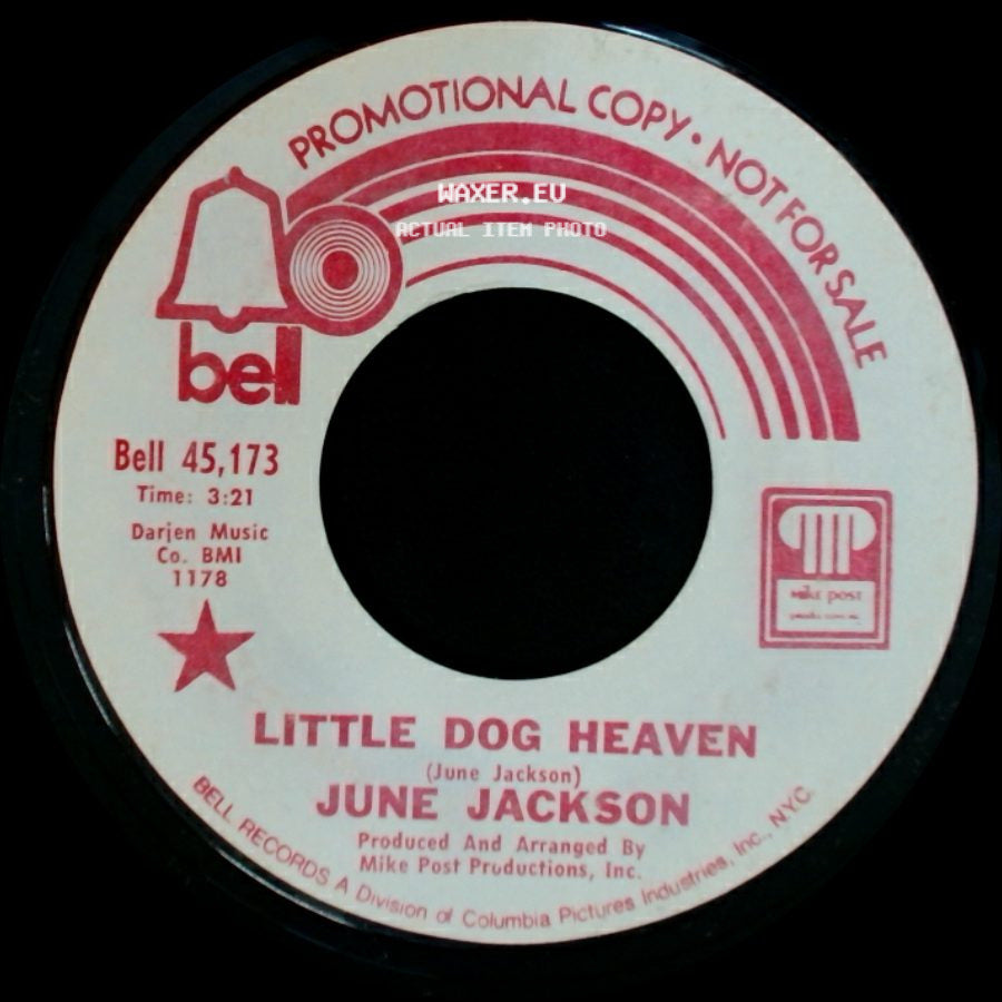 June Jackson - Tenderly, With Feeling / Little Dog Heaven side B