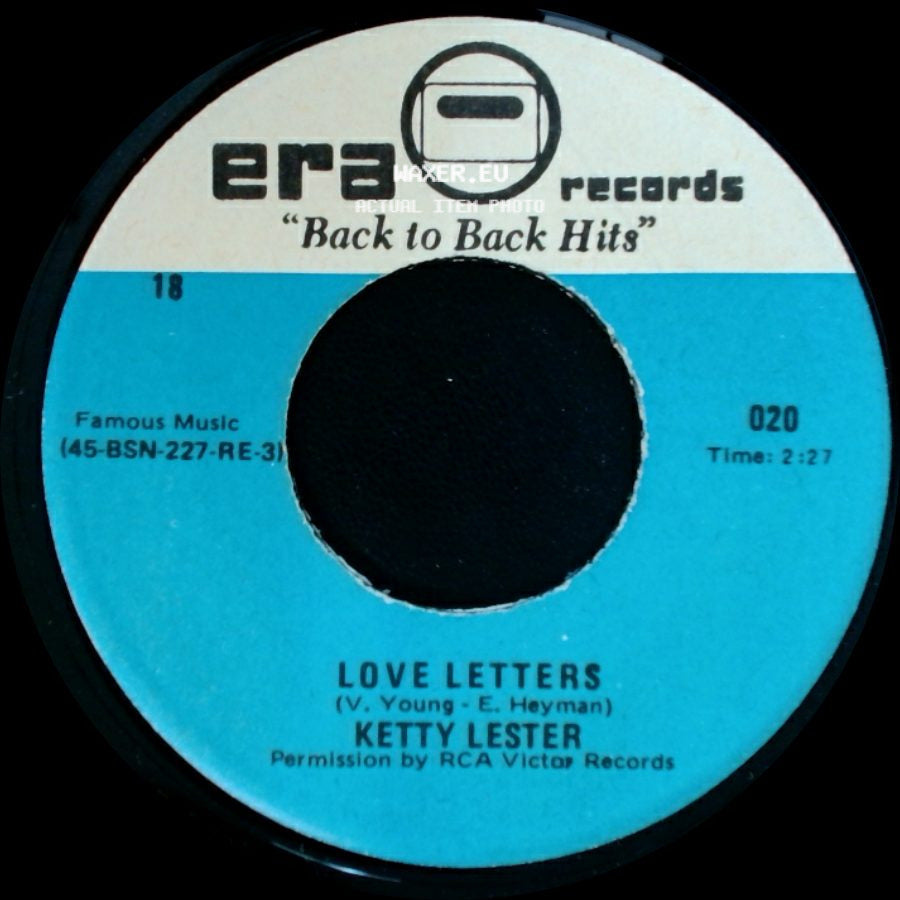 Ketty Lester - Love Letters / But Not For Me side A