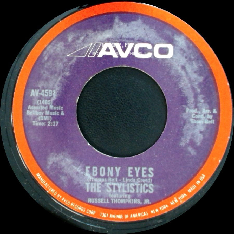 The Stylistics Featuring Russell Thompkins, Jr. / The Stylistics - Ebony Eyes / Betcha By Golly, Wow side A