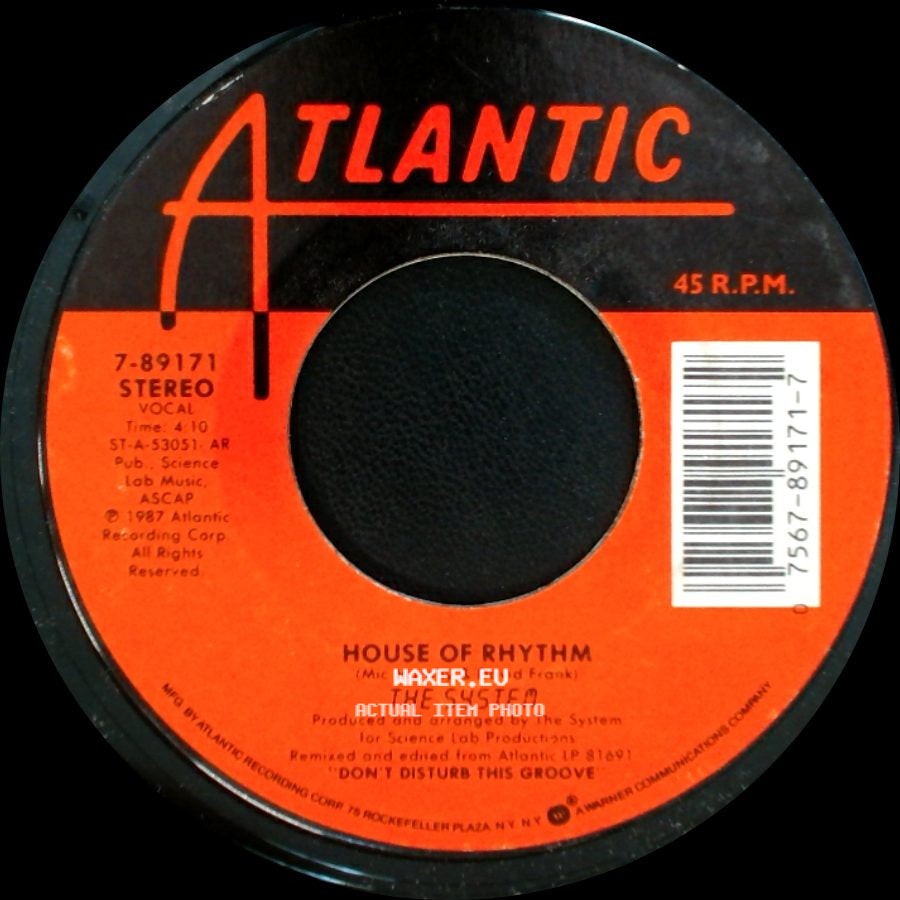 The System - Groove / House Of Rhythm side B