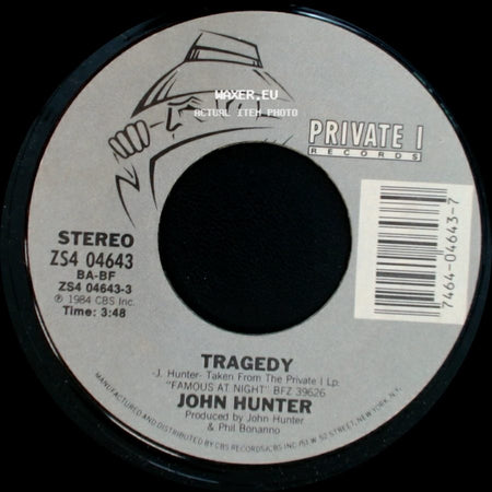 John Hunter - Aphrodisia Here / Tragedy side B