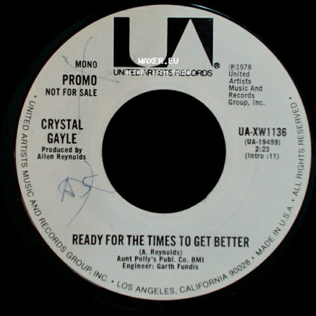 Crystal Gayle - Ready For The Times To Get Better / Ready For The Times To Get Better side B