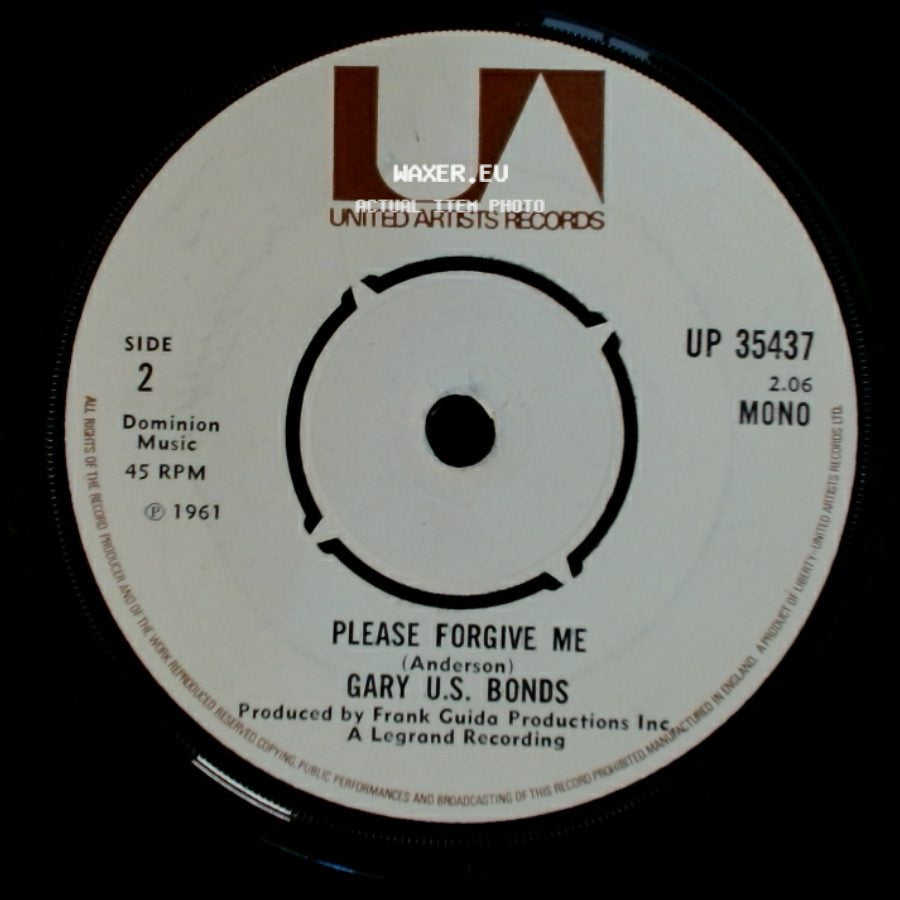 Gary U.S. Bonds - Quarter To Three / Please Forgive Me side B