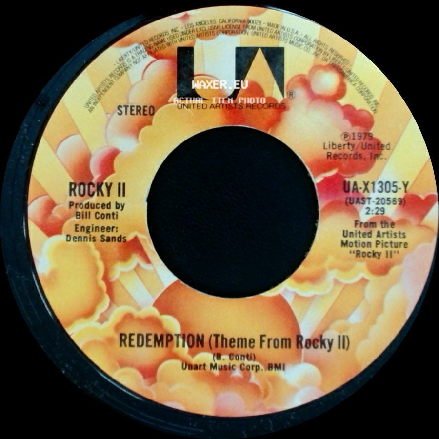 Rocky Ii - Redemption (Theme From Rocky Ii) / All Of My Life (Instrumental) side A
