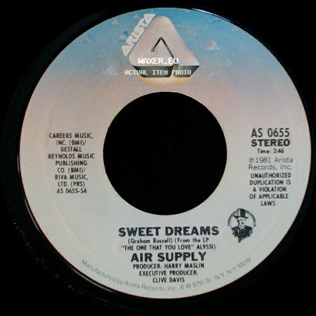 Air Supply - Don't Turn Me Away / Sweet Dreams side B
