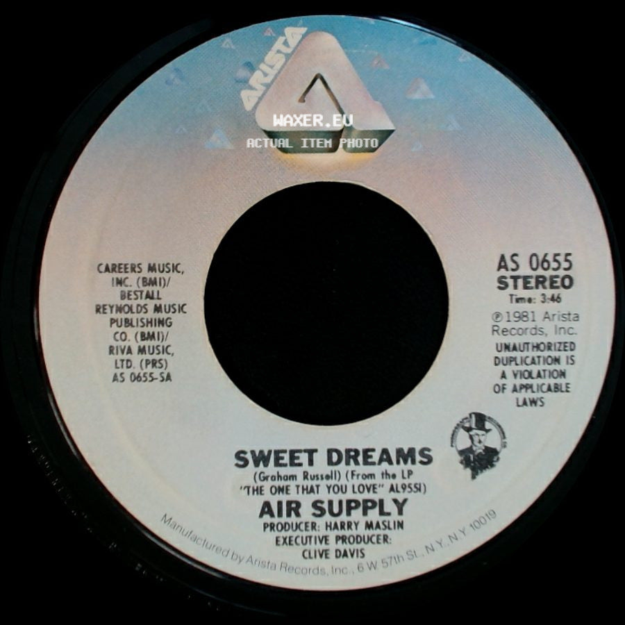 Air Supply - Don't Turn Me Away / Sweet Dreams side B