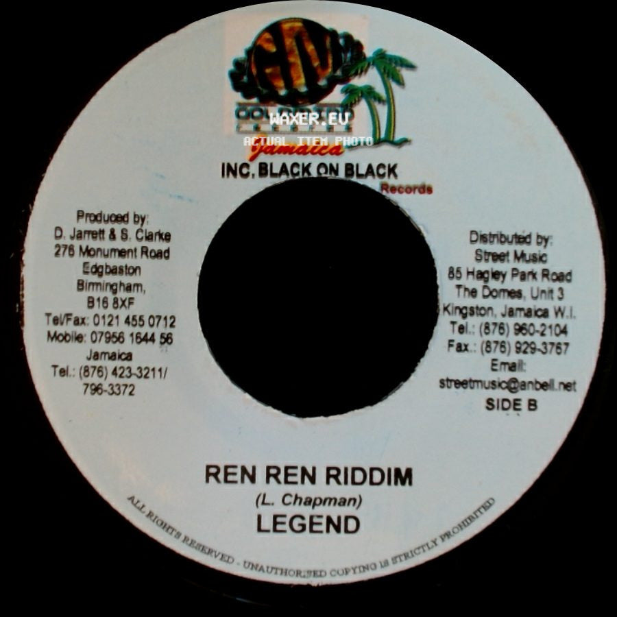 Sizzla / Legend - While They Plot / Ren Ren Riddim side B