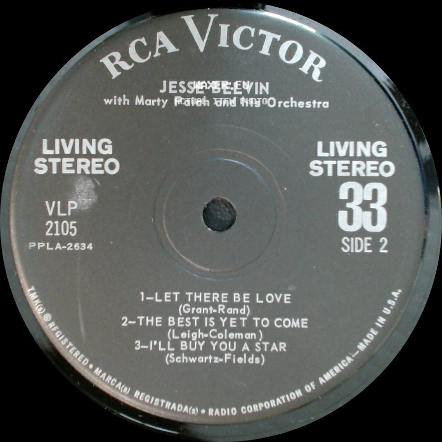 Jesse Belvin With Marty Paich And His Orchestra - Unknown Title A / Unknown Title B side B