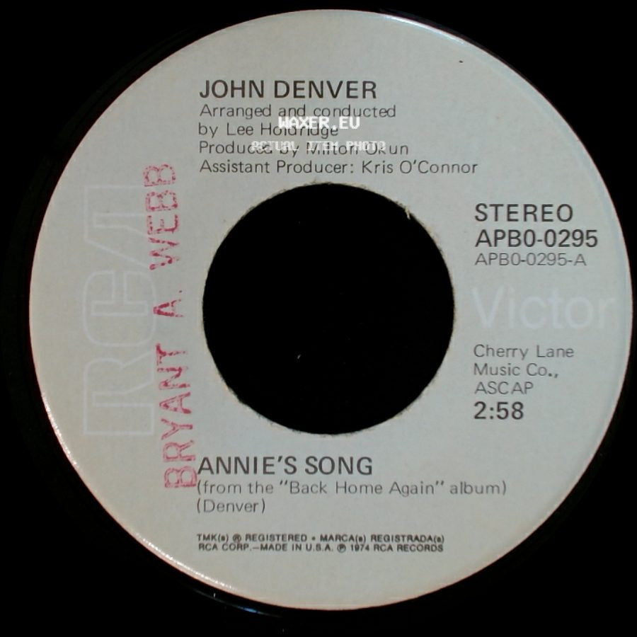 John Denver - Cool An' Green An' Shady / Annie's Song side B