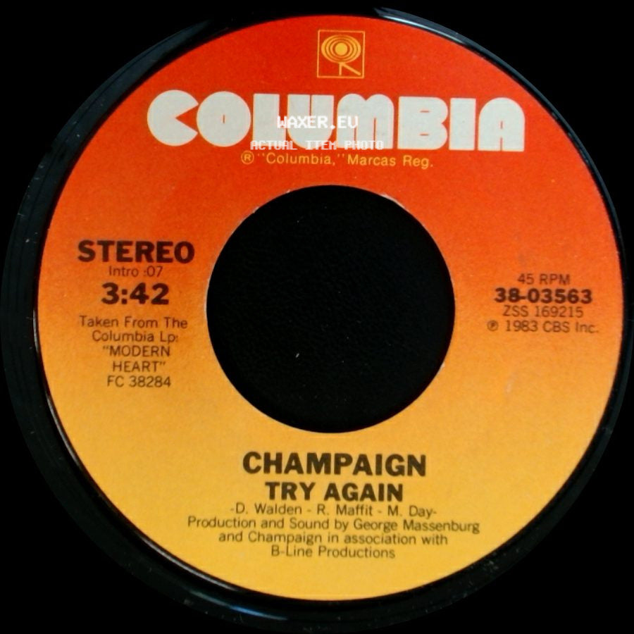 Champaign - Try Again / International Feel side A