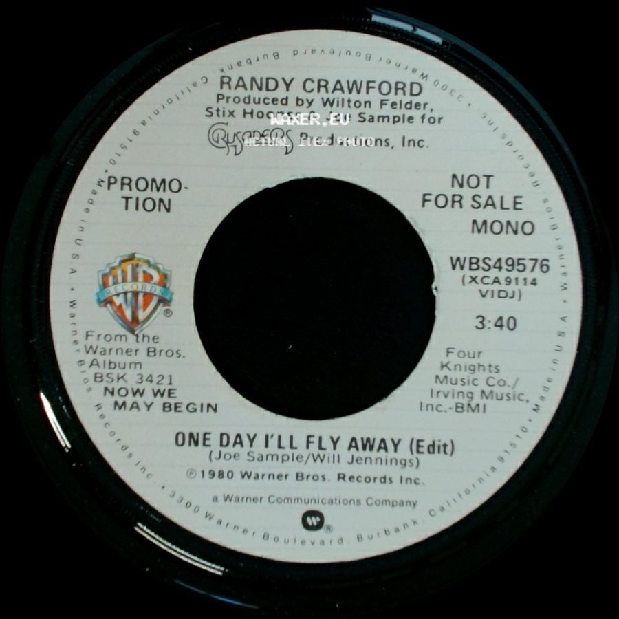 Randy Crawford - One Day I'll Fly Away (Edit) / One Day I'll Fly Away (Edit) side A