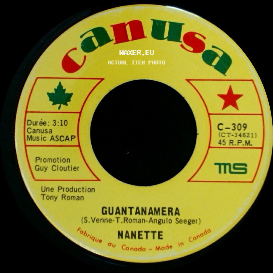 Nanette - J'y Parviens Avec Toi / Guantanamera side B