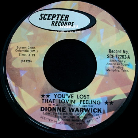 Dionne Warwick - You've Lost That Lovin' Feeling / Window Wishing side A