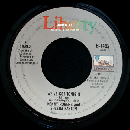Kenny Rogers And Sheena Easton / Kenny Rogers - We've Got Tonight / You Are So Beautiful side A