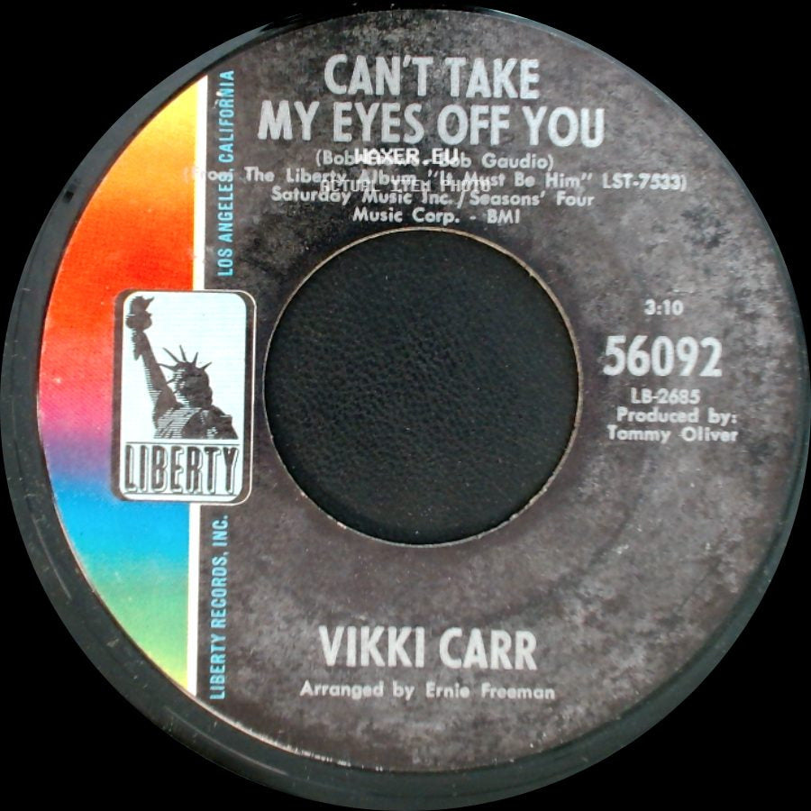 Vikki Carr - With Pen In Hand / Can't Take My Eyes Off You side B