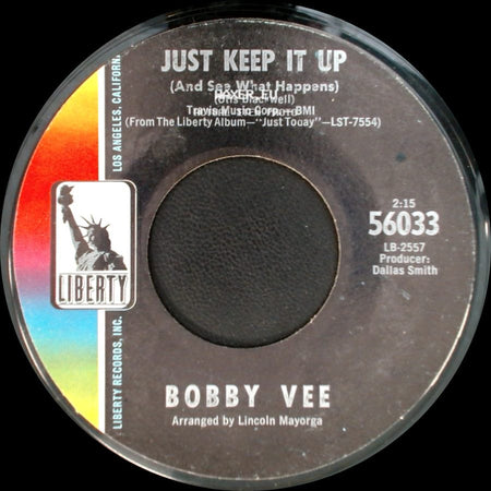 Bobby Vee - Medley: My Girl / Hey Girl / Just Keep It Up (And See What Happens) side B
