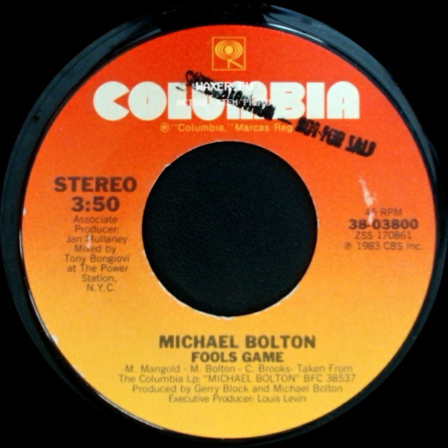 Michael Bolton - Fools Game / Fighting For My Life side A