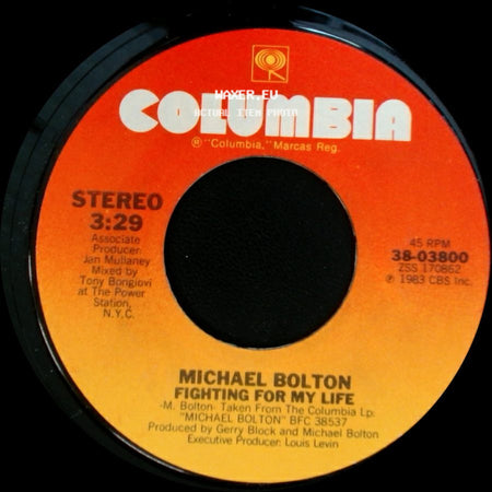 Michael Bolton - Fools Game / Fighting For My Life side B