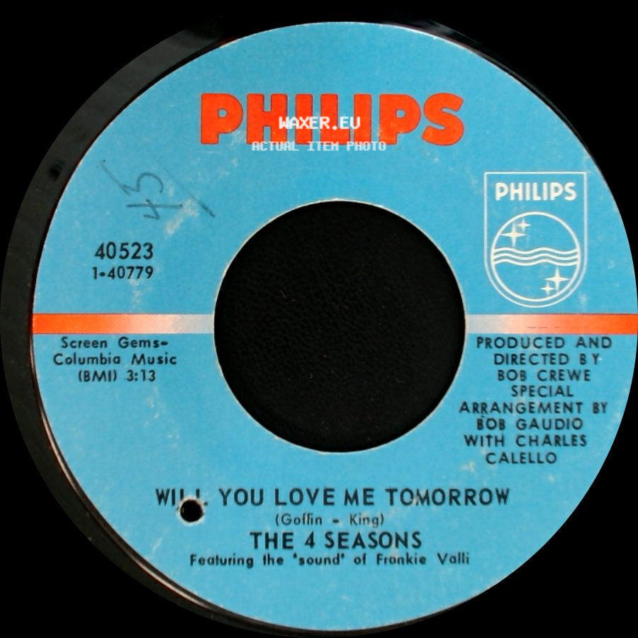 The 4 Seasons - Around And Around (Andaroundandaroundandaroundandaround) / Will You Love Me Tomorrow side B