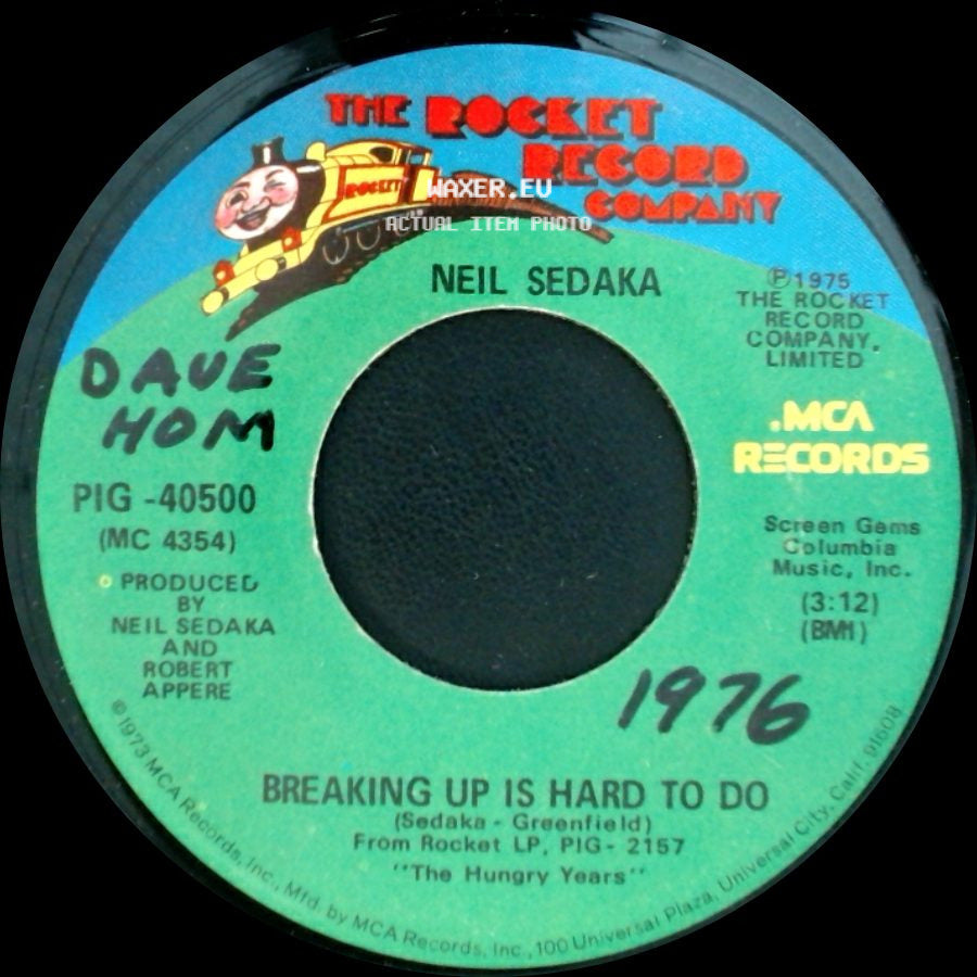 Neil Sedaka - Breaking Up Is Hard To Do / Nana's Song side A