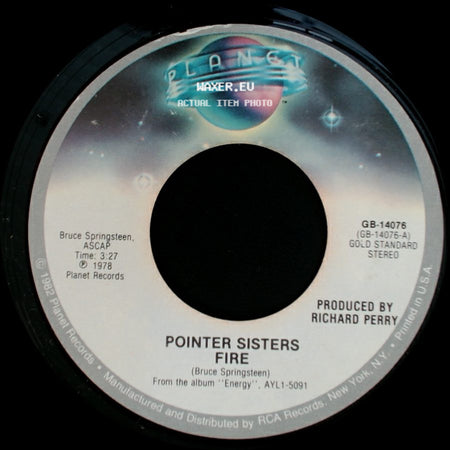 Pointer Sisters - Fire / He's So Shy side A