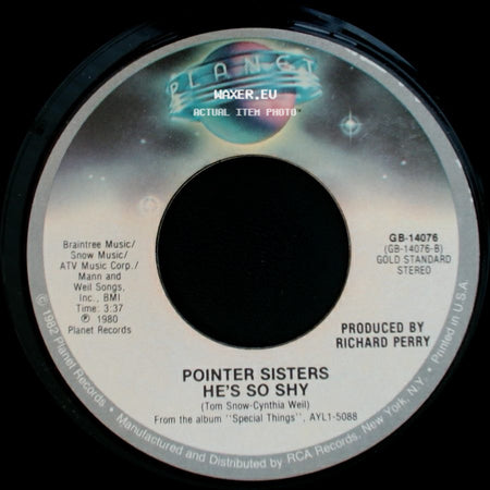 Pointer Sisters - Fire / He's So Shy side B