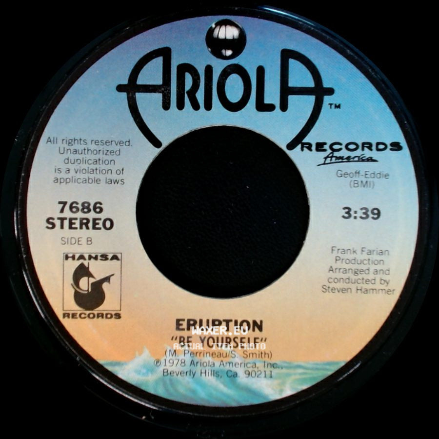 Eruption - I Can't Stand The Rain / Be Yourself side B