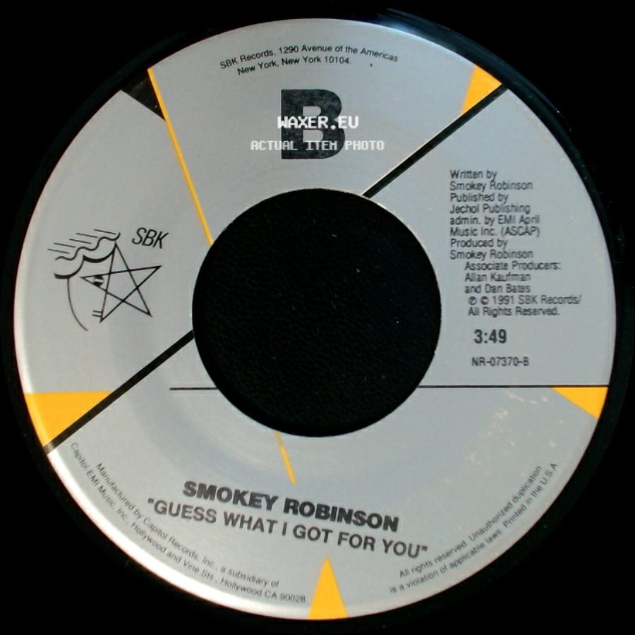 Smokey Robinson - Double Good Everything / Guess What I Got For You side B