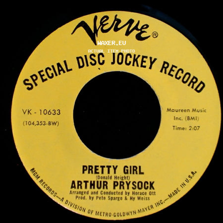 Arthur Prysock - Pretty Girl / My Special Prayer side A