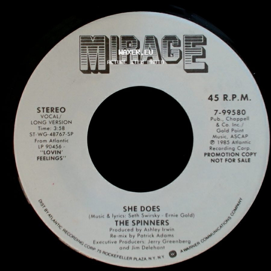 The Spinners - She Does / She Does side B