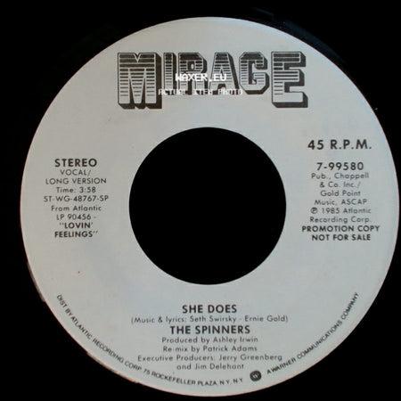The Spinners - She Does / She Does side B