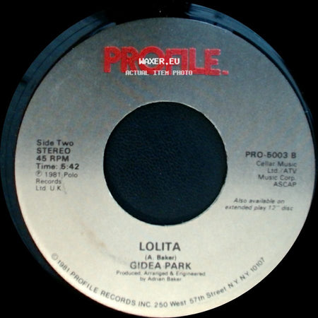 Gidea Park - Seasons Of Gold / Lolita side B