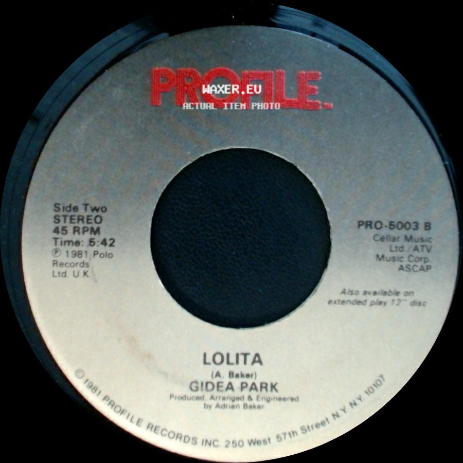 Gidea Park - Seasons Of Gold / Lolita side B