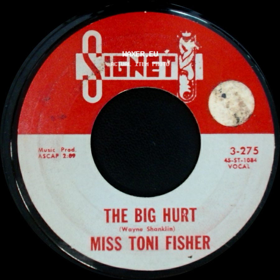 Miss Toni Fisher - The Big Hurt / Memphis Belle side A