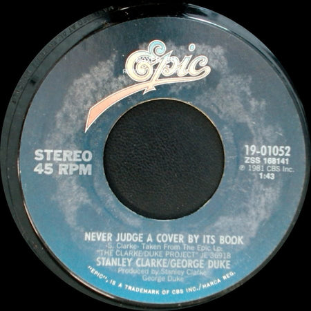 Stanley Clarke/George Duke - Sweet Baby / Never Judge A Cover By Its Book side B