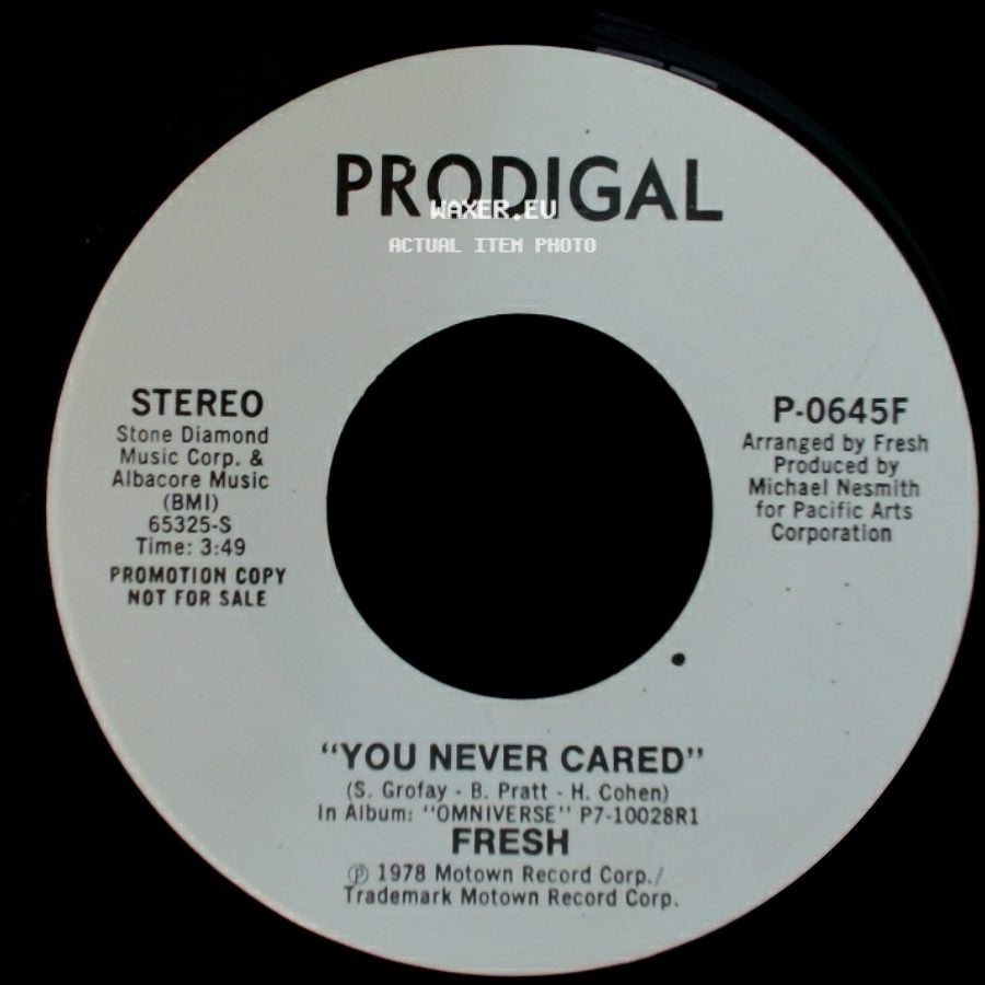 Fresh - You Never Cared / You Never Cared side B