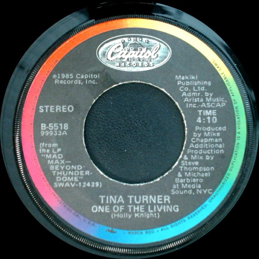 Tina Turner - One Of The Living / One Of The Living (Dub Version) side A