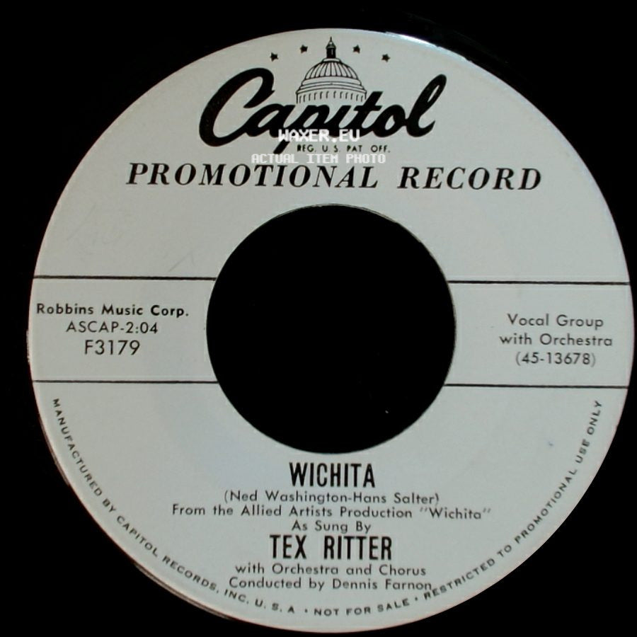 Tex Ritter - September Song / Wichita side B