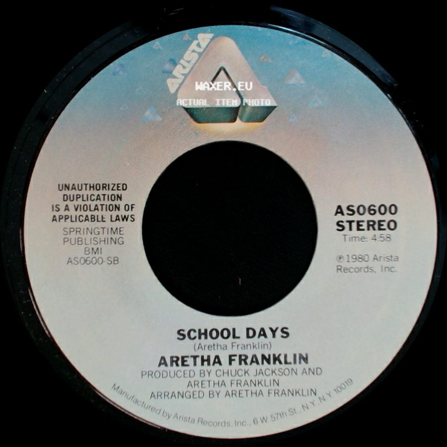 Aretha Franklin - Come To Me / School Days side B
