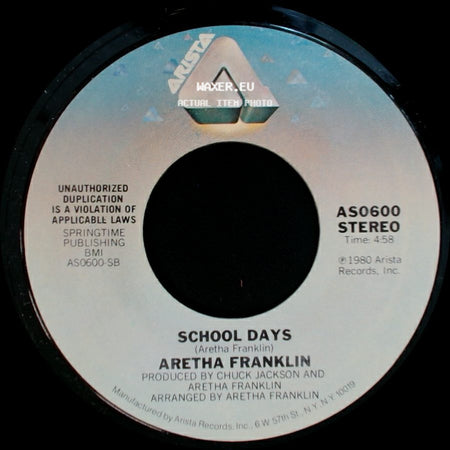 Aretha Franklin - Come To Me / School Days side B